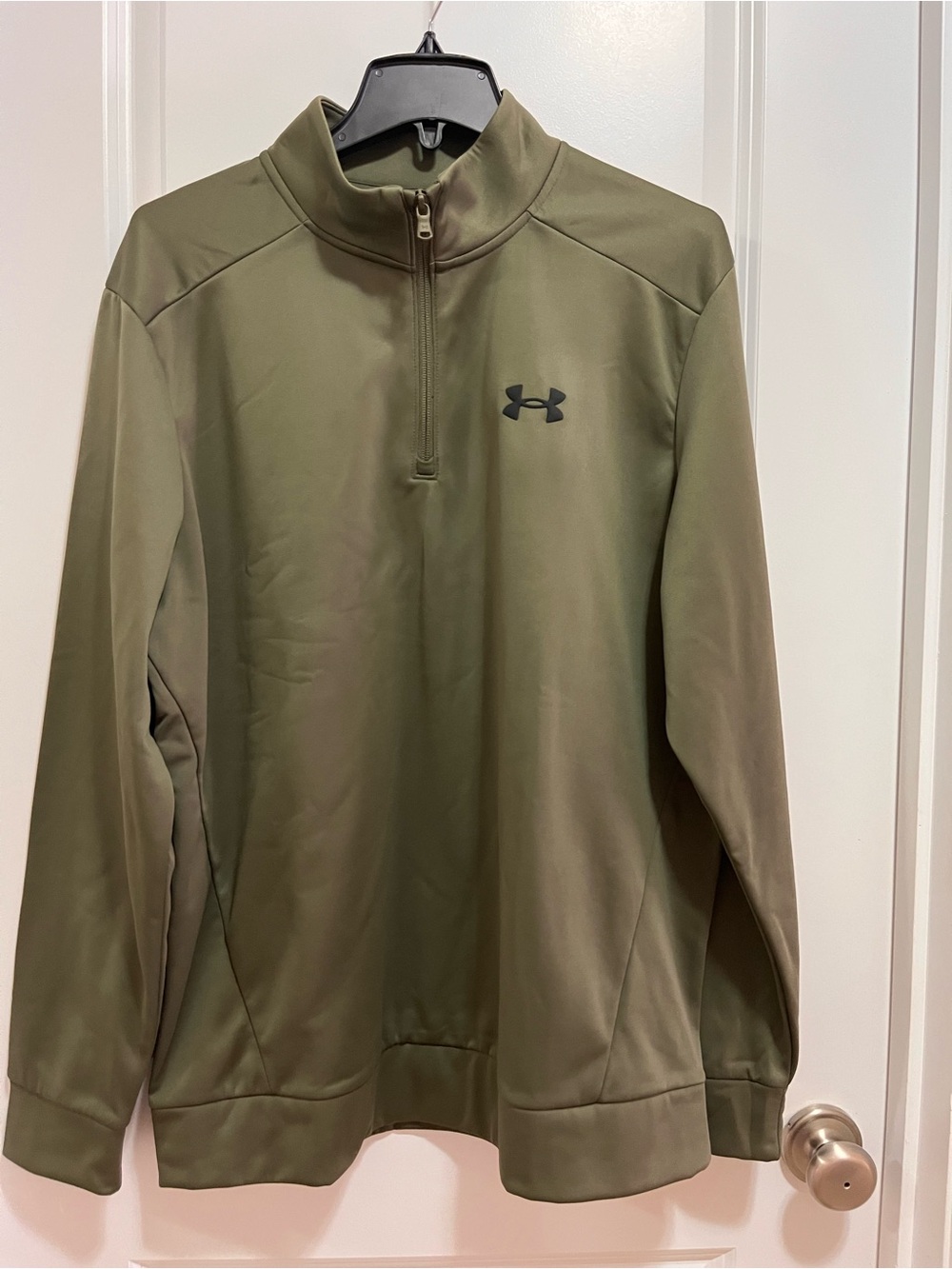 Under Armour Men's Olive Green Half-Zip Performance Pullover